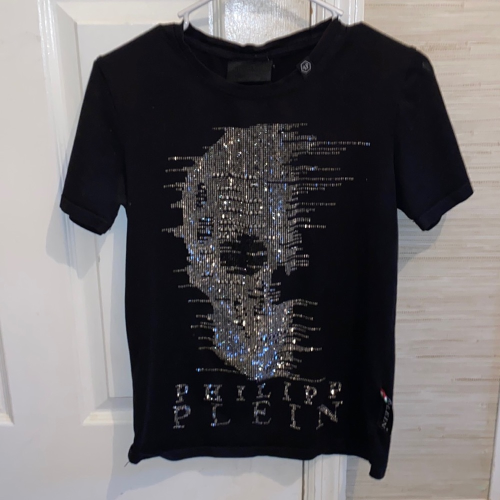 Philipp Plein Black Skull T-shirt size-M